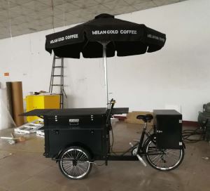 Z vozičkom za kavo Umbrella Mobile Bike
